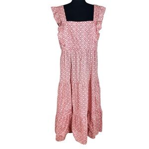 BeachLunchLounge Collection‎ Red White Maxi Dress Size XL